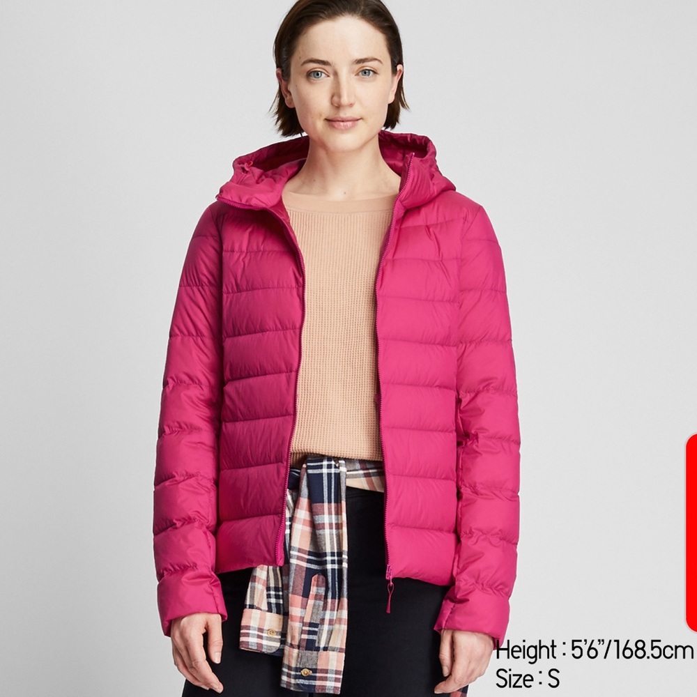 Uniqlo ultra light down jacket with hood